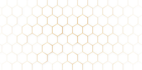Seamless brown bee honeycomb pattern, art background template. Vector honey texture - obrazy, fototapety, plakaty