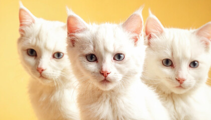 three cute cats
