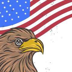 4th of july with eagle background