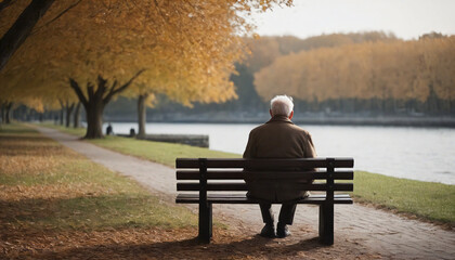 Senior man relaxing