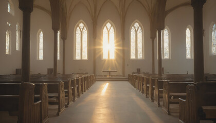 sun in church
