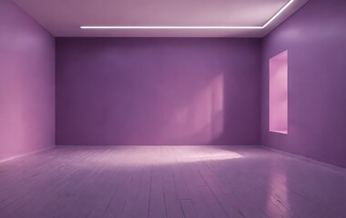 Abstract empty light gradient purple studio room