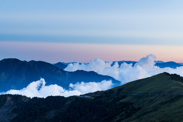 Beautiful scenery over the mountain in Taiwan - 776117964