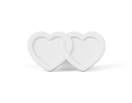 Heart Photo Frame on white background