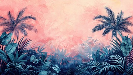 For a background with texture, use palm palms and tropical vegetation.