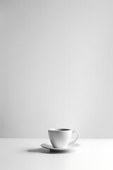 Obraz na płótnie Canvas cup of coffee on the table