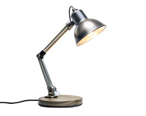 Table lamp isolated on a transparent background