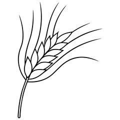 Barley Black Line Art Elevate Your Space with Continuous Line Drawing