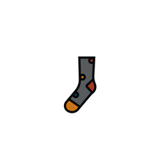 Original vector illustration. The icon of warm winter socks.