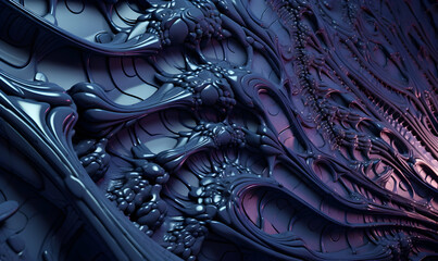 abstract depth map of an intricate scifi pattern