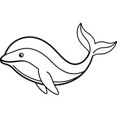 Fototapeta premium illustration of a dolphin