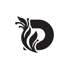 Letter D logo icon design template elements