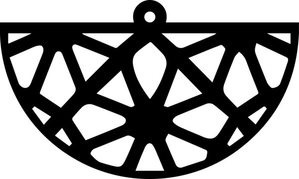 recommend clip art: Boho Earring silhouette illustration