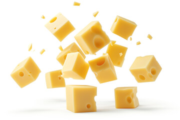 A close up of a large block of cheese