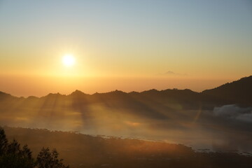 Sunrise from Mount Batur, Bali, Indonesia