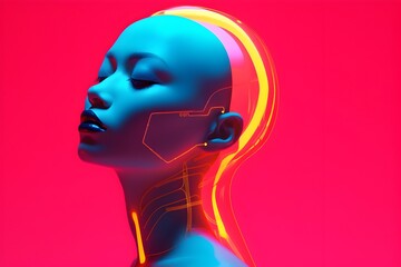 Afrofuturistic Vision: A Neon-Infused of Sci-fi Technology