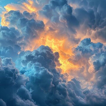 Surreal landscape under a mesmerizing sky with undulating asperatus clouds during a dramatic sunset.