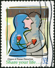 USA - 1998: shows Organ and tissue donation, share your life, 1998 - 776141130