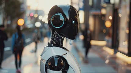 In a future dominated by AI, machines replace humans in leadership, decision-making, and daily life, reshaping the world with logic and precision. Generated by AI.