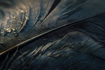 Close-up of a feather - obrazy, fototapety, plakaty
