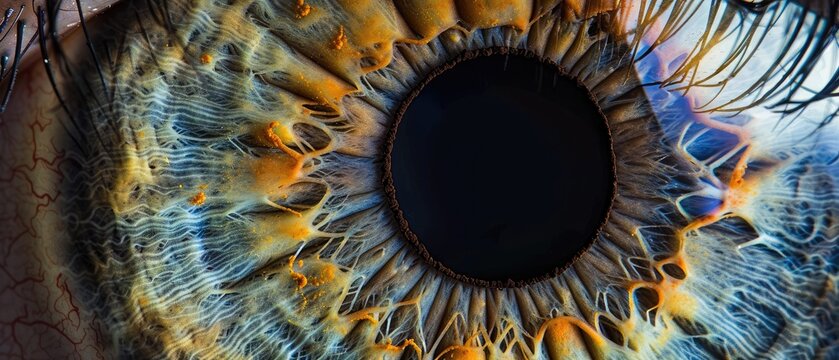 Macro photography of the human eye
