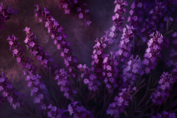 Stunning Lavender Field Illuminated by Twilight Hues