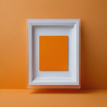 rectangle on an orange background

