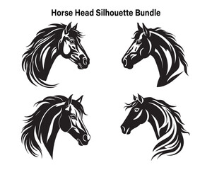 Horse Head Silhouette Bundle