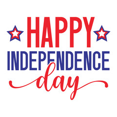 Fototapeta na wymiar Happy independence day SVG Art & Illustration