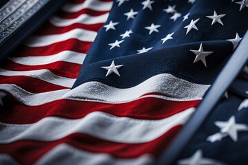 Fototapeta premium Memorial Day American flag and Patriotic