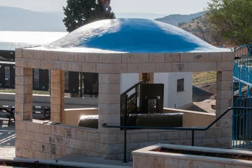Fotobehang Modern day site of the Tomb of Rabbi Akiva, a leading Jewish scholar of the latter part of the first century and beginning of the second cnetury. © Yehoshua Halevi