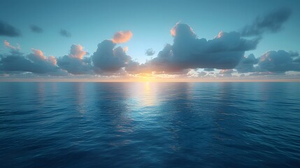 Tranquil Ocean Horizon