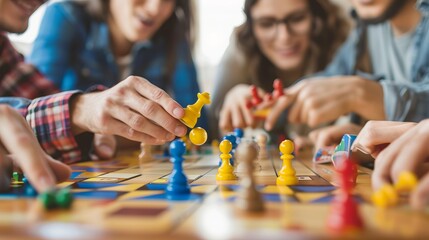 Friends Playing Board Games