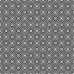Black and white seamless abstract pattern. Background and backdrop. Grayscale ornamental design.