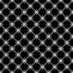 Black and white seamless abstract pattern. Background and backdrop. Grayscale ornamental design.