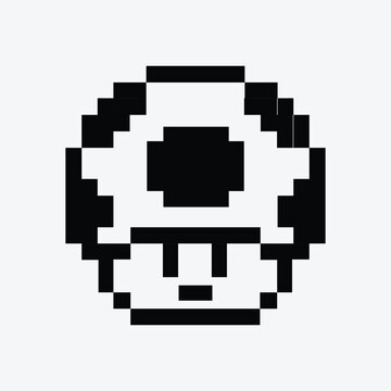 mushroom power up game pixel