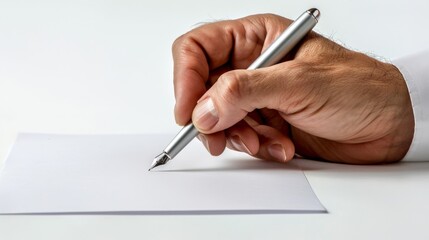 The Hand Signing a Document