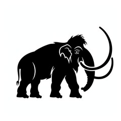 Vector illustration of mammoth the ancient prehistoric animal.