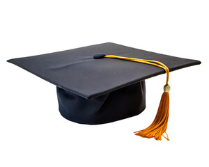 Graduation cap isolated on transparent background png file format