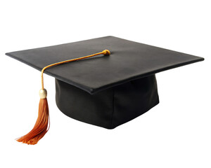 Graduation cap isolated on transparent background png file format