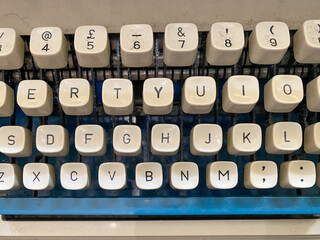 retro typewriter vintage keyboard typing old machine 