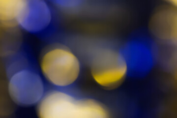 Defocused neon glow. Overlaying highlights. Futuristic LED illumination. Blur of neon colors on...