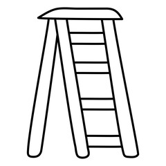 Trendy vector design of ladder

