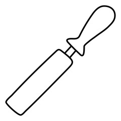 Trendy vector design of chisel

