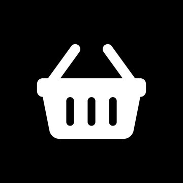 Shopping basket icon. Vector shop basket icon, illustration.