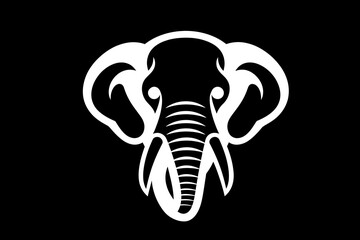 Elephant Icon.Cute elephant cartoon outline icon. Cute baby elephant cartoon outline. - 92