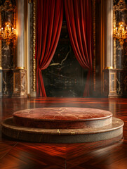 Elegant Grand Hall with Opulent Chandeliers.