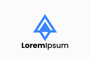 Fototapeta premium Letter A Plane logo vector premium