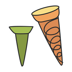 A perfect design icon of iron nails 

