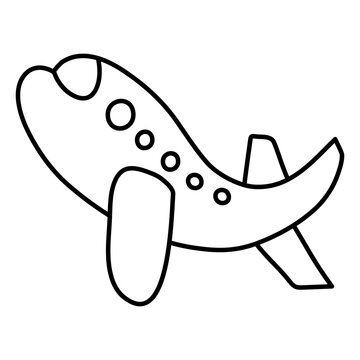 A trendy design icon of airplane

